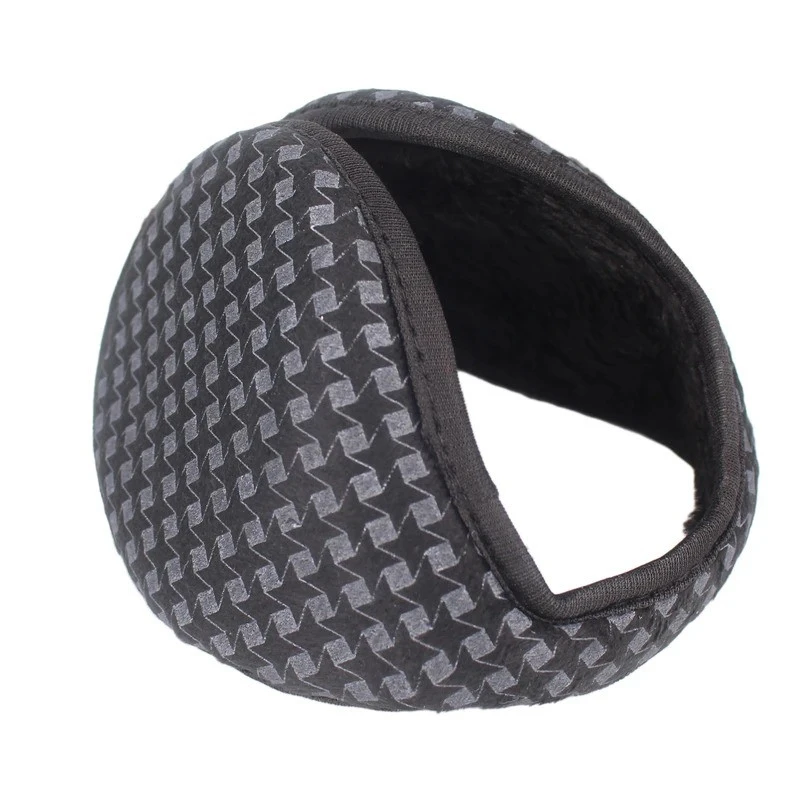 گوش‌گیر زمستانی شطرنجی فوتر داخل خز