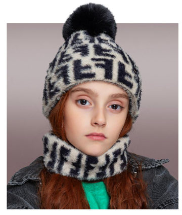 ست کلاه و شال بچگانه سام 560