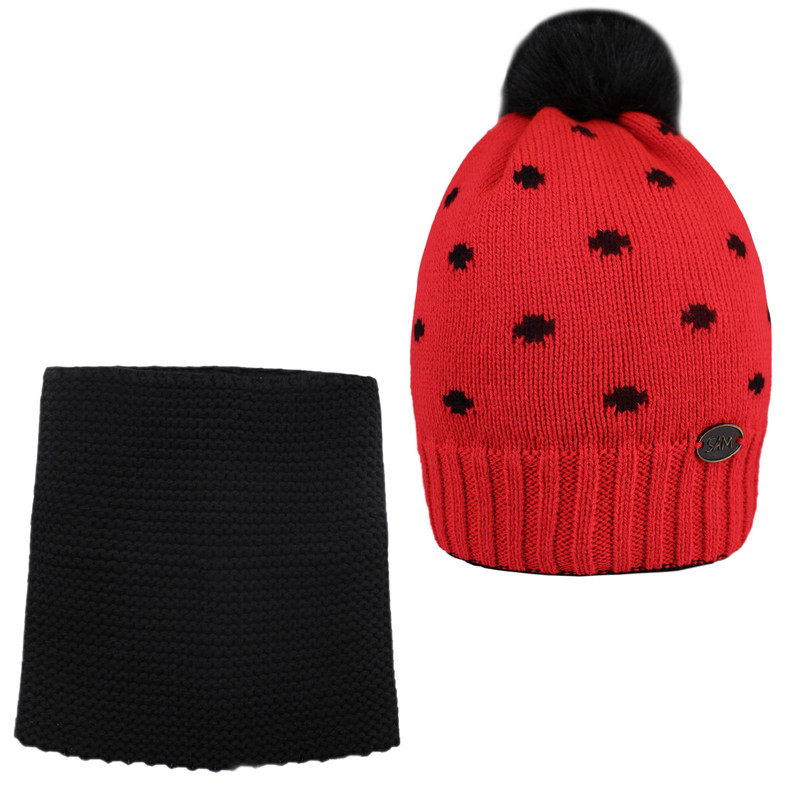 ست کلاه و شال بچگانه بافتنی سام 206