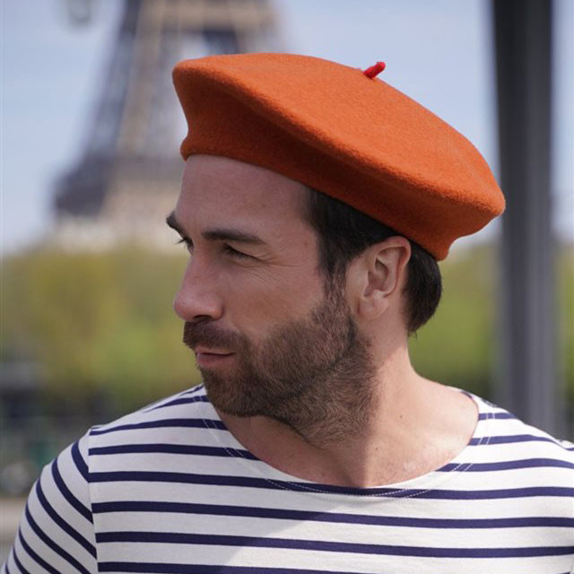 کلاه برت  نمدی  طرح فرانسوی