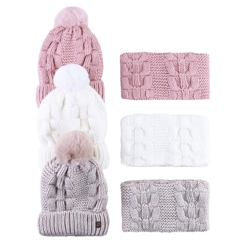 ست شال و کلاه بافتنی سام داخل خز 502