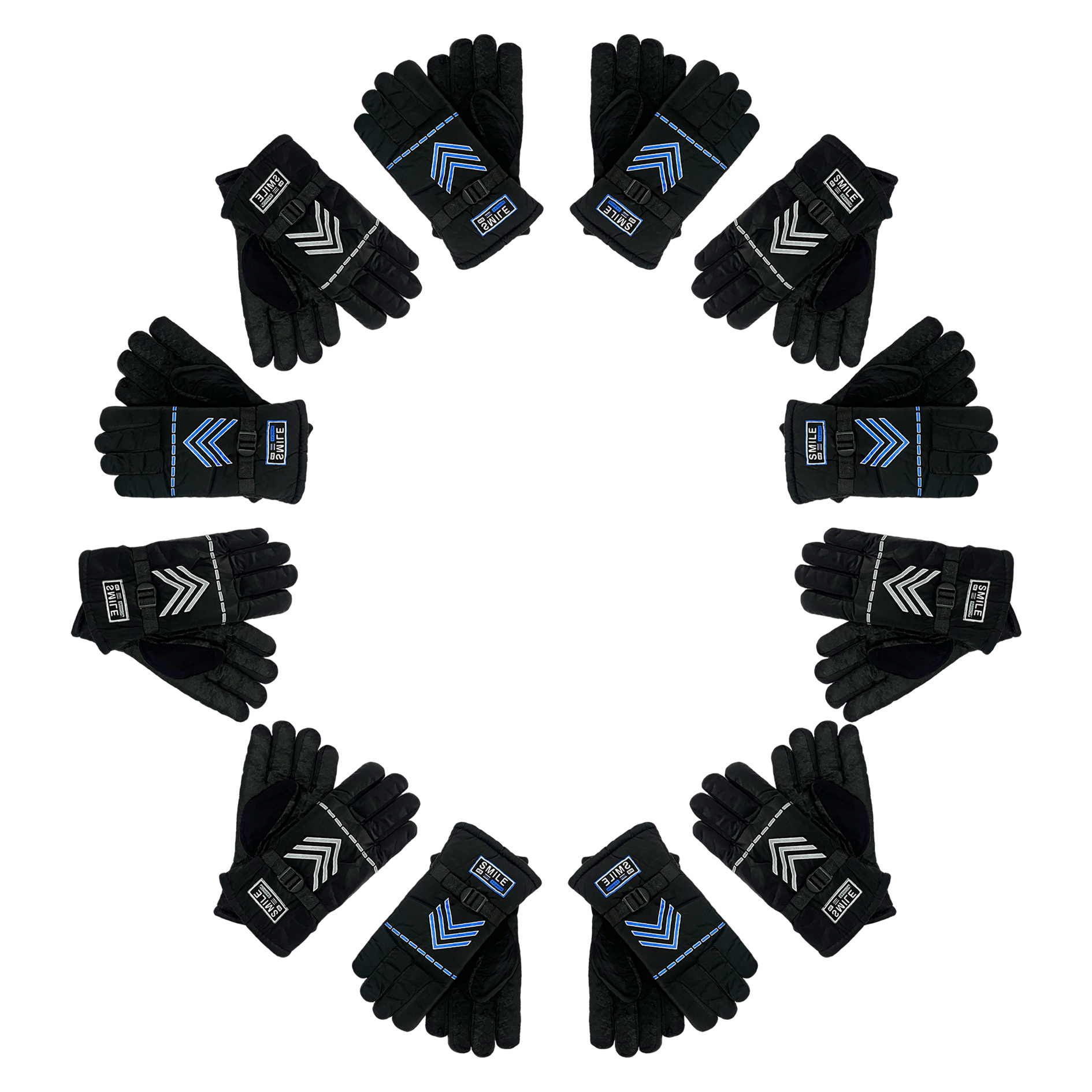 دستکش شمعی موتورسواری طرح SMIL