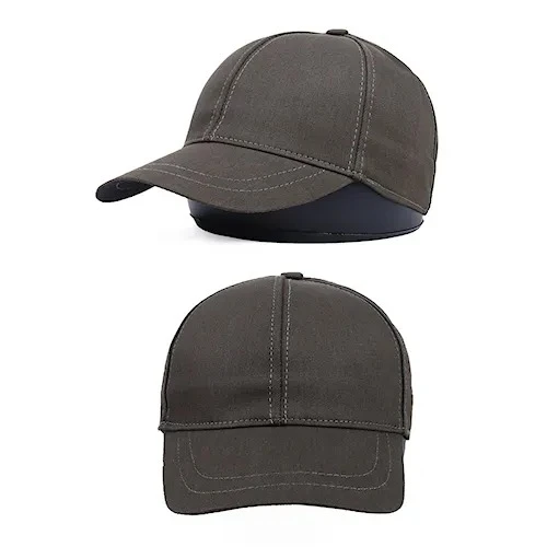 کلاه کپ بیسبالی کتان کجراه گرم بالا