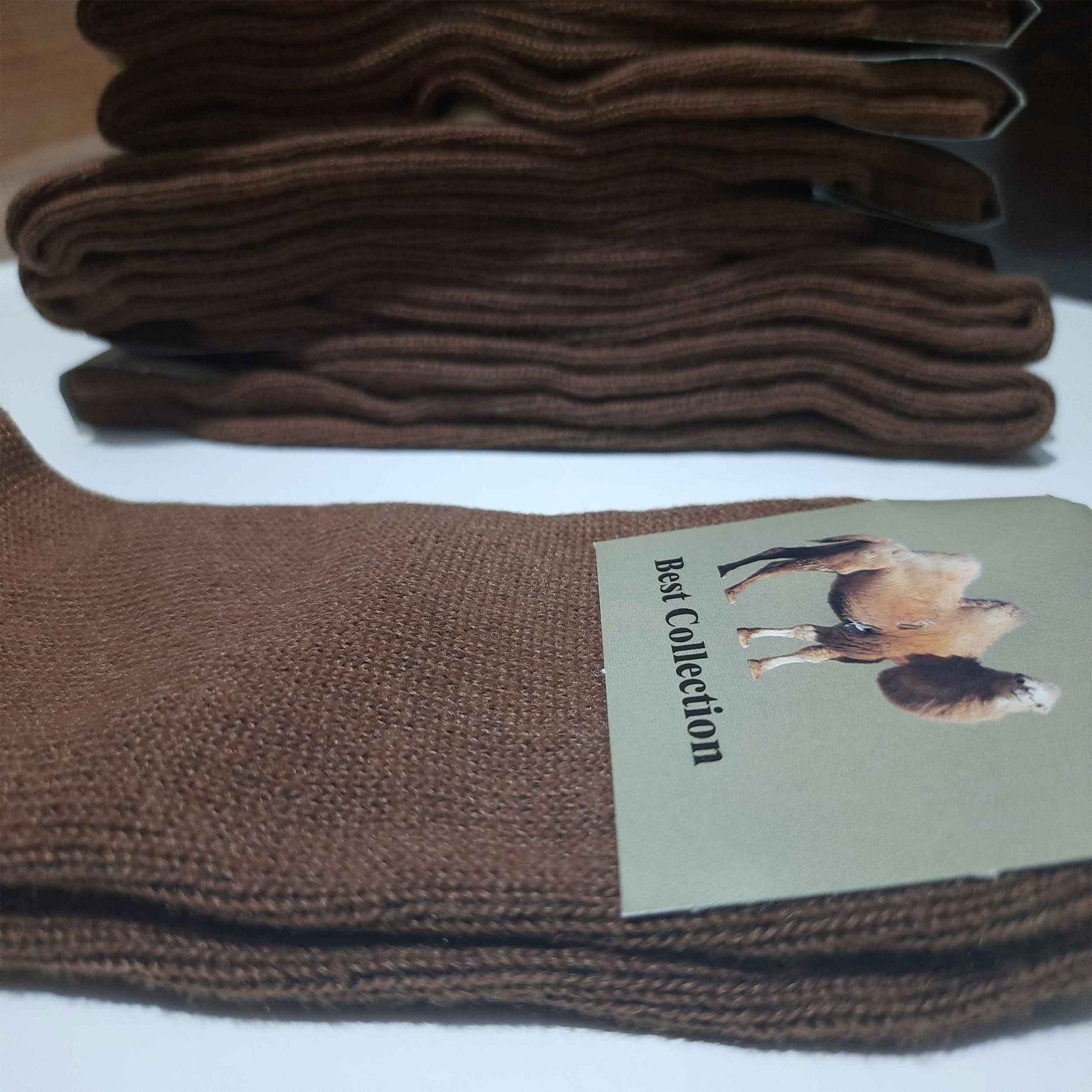 جوراب ساق بلند زمستانه طرح شتری