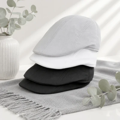 کلاه باراتا نخی فلت چهار فصل ساده